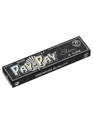 PAY-PAY Black King Size Slim + Tips