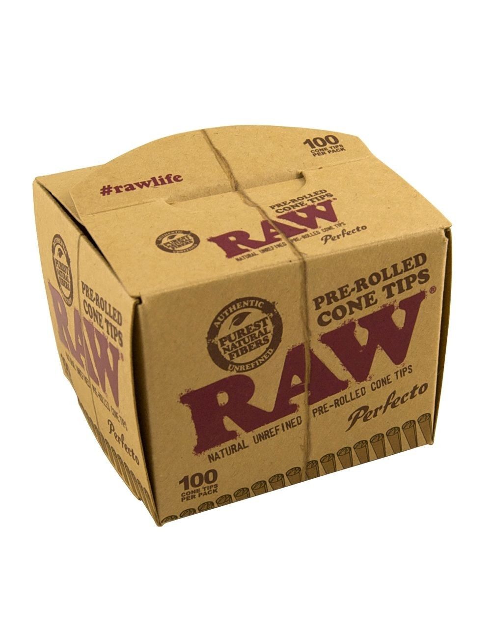 RAW Prerolled Cone Tips 100