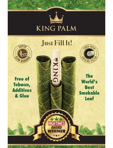King Palm Cone Leaf - 25 Slim Rolls